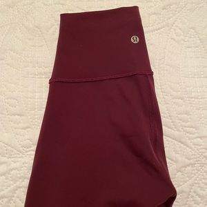 Lululemon Burgundy Leggings Luxtreme Crop Size 4